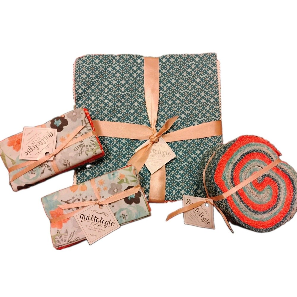 Quiltologie Premium Quilting Fabric Lot Bundles Squares Strips Floral Cotton